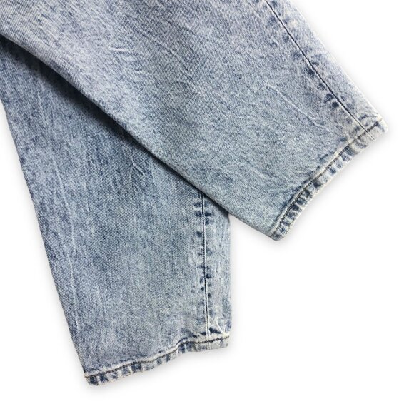 We The Free Women's Lived in Blue Jeans Sz 30 High Waist Button Fly Acid Wash - Picture 11 of 12